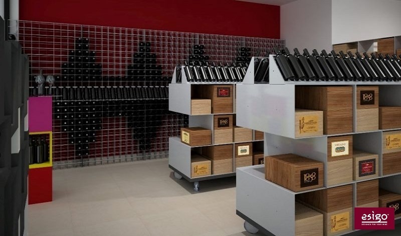 Esigo 2 Box wall mounted wine rack
