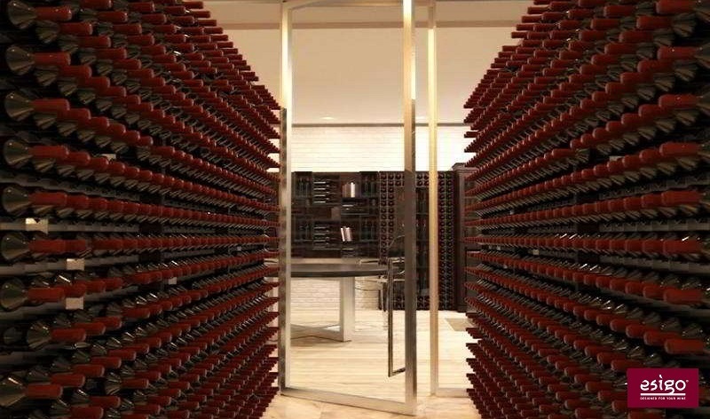 Esigo 2 Wall wine cabinet - wine room with air conditioning