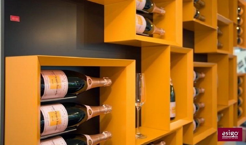 Esigo 5 contemporary designer wine rack