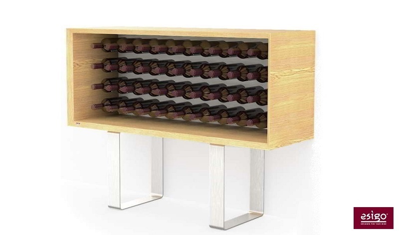 Esigo 9 wooden wine rack