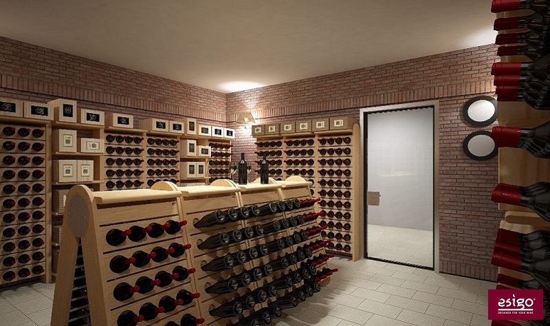 Classic wine cellar furniture 