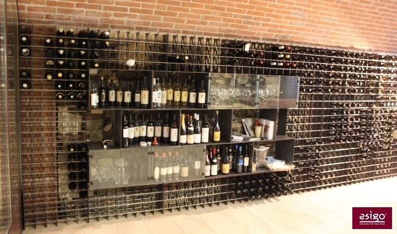 Wine racking system for wineries retail shop furniture