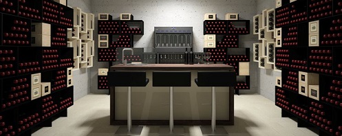 Box version modern wine cellar furniture