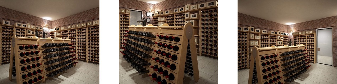 Custom wine cellar Version Classic Champagne